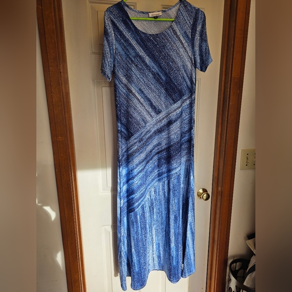 🌴 Serengeti Crosswinds Spliced Maxi Dress Size S New Without Tags - Picture 3 of 7